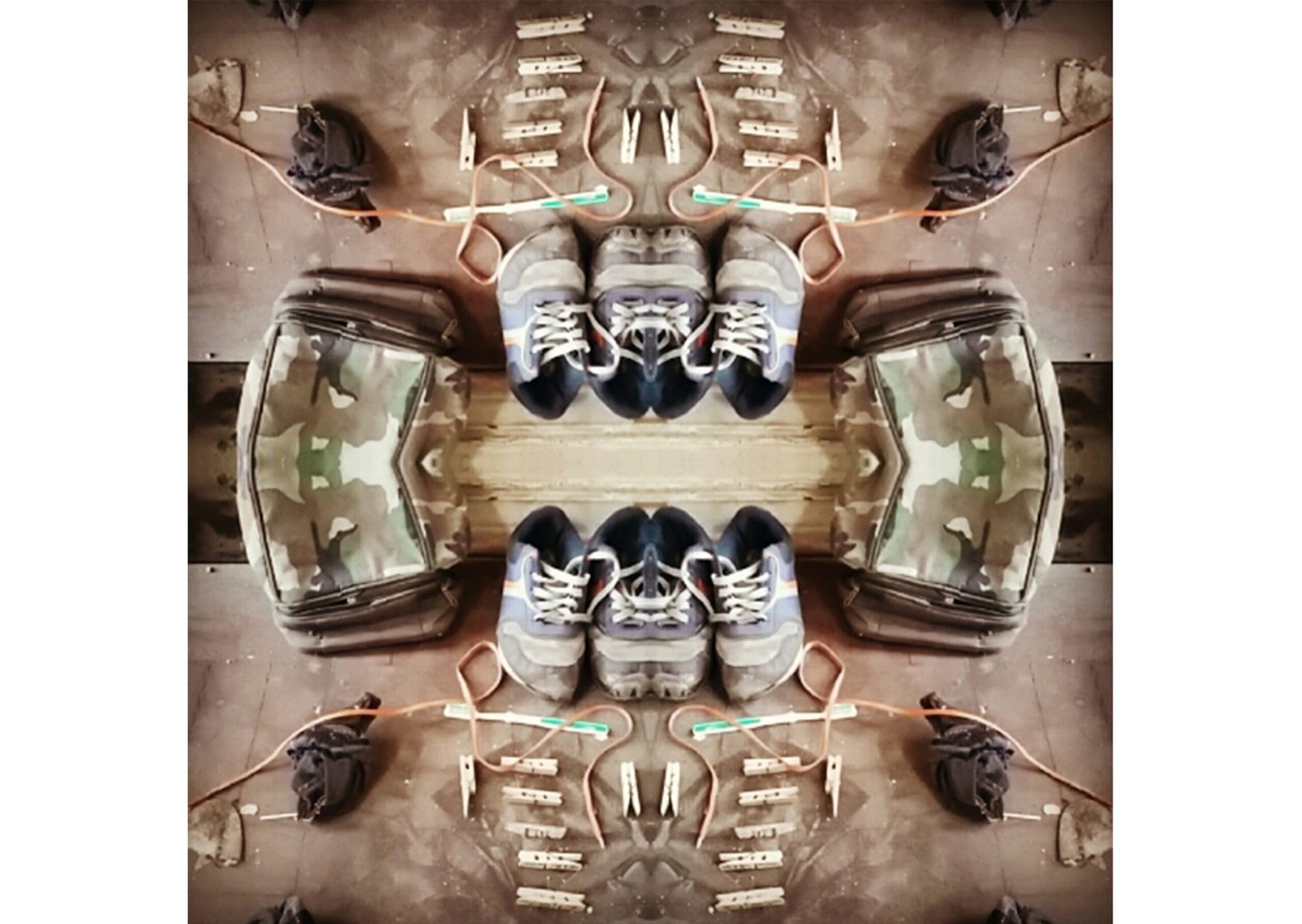 mirror photo image of hijacked building in Johannesburg